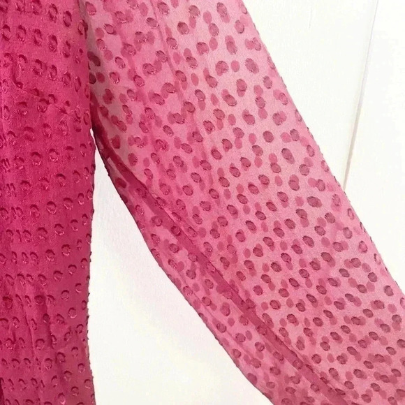 Anthropologie Swiss dot silk blouse - Picture 3 of 5